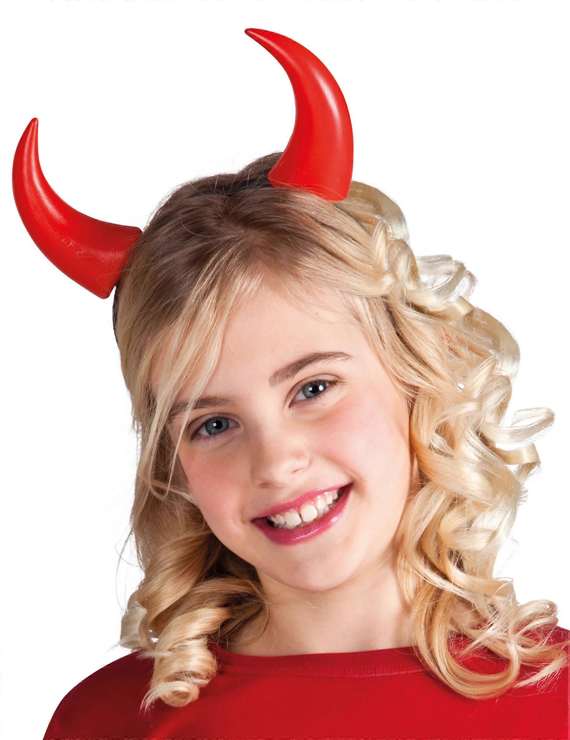 Red horns for children for Halloween