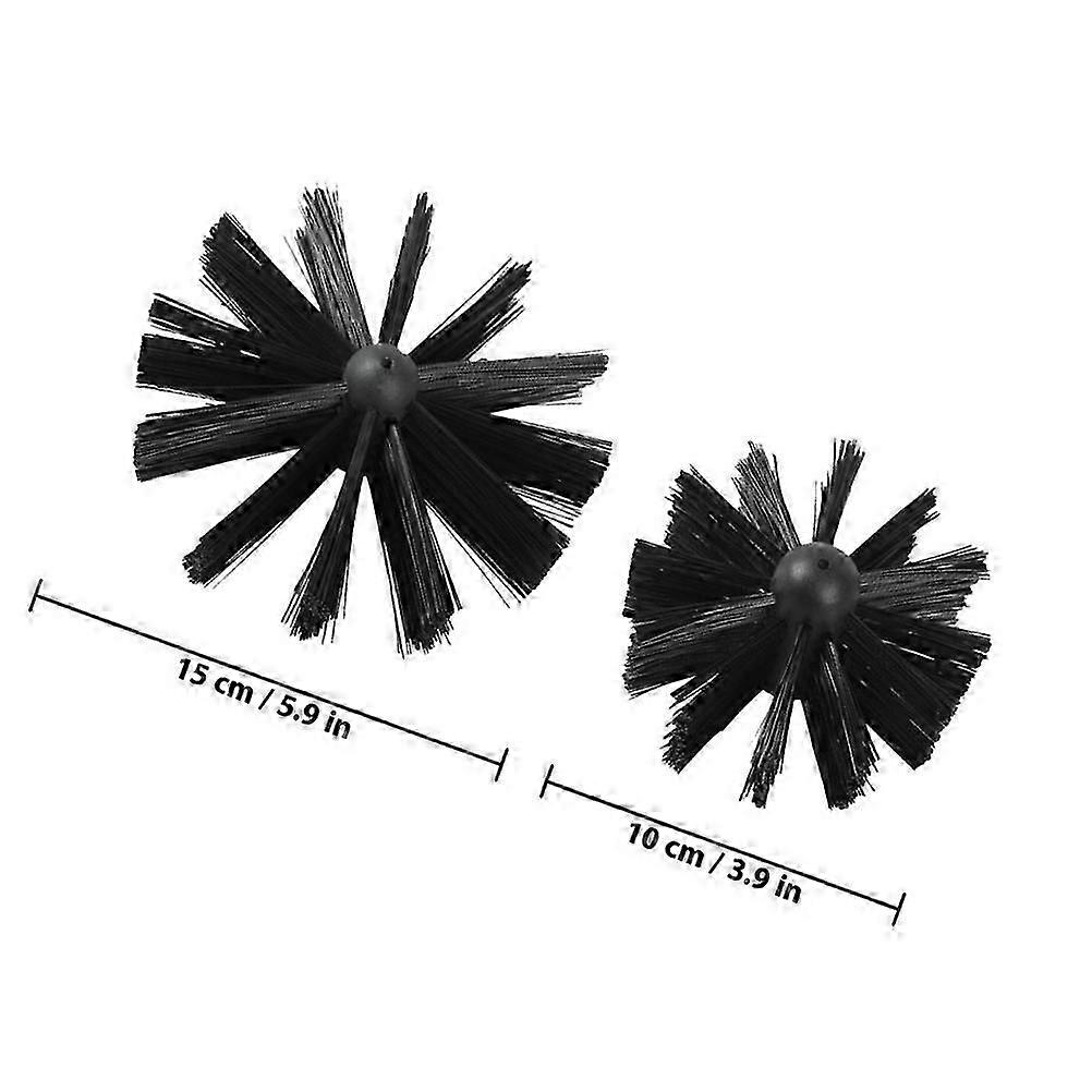 2pcs Chimney Cleaning Brushes Practical Dryer Vent Brushes Kitchen Chimney Clean Brushes
