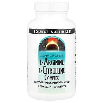 Source Naturals, L-Arginine L-Citrulline Complex, 120 Tablets