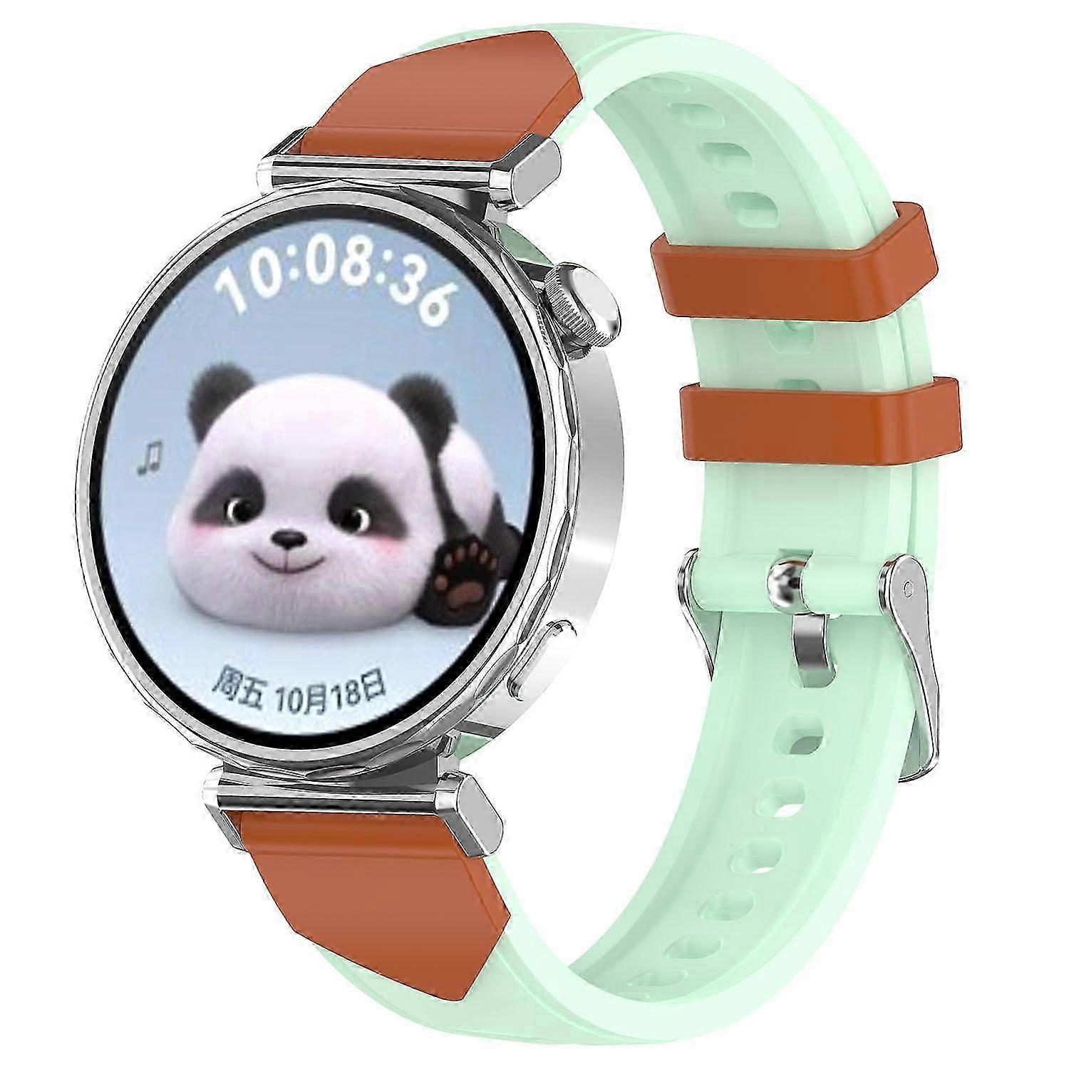 18mm Two-tone Silicone Watch Strap with Triangular Diamond Texture