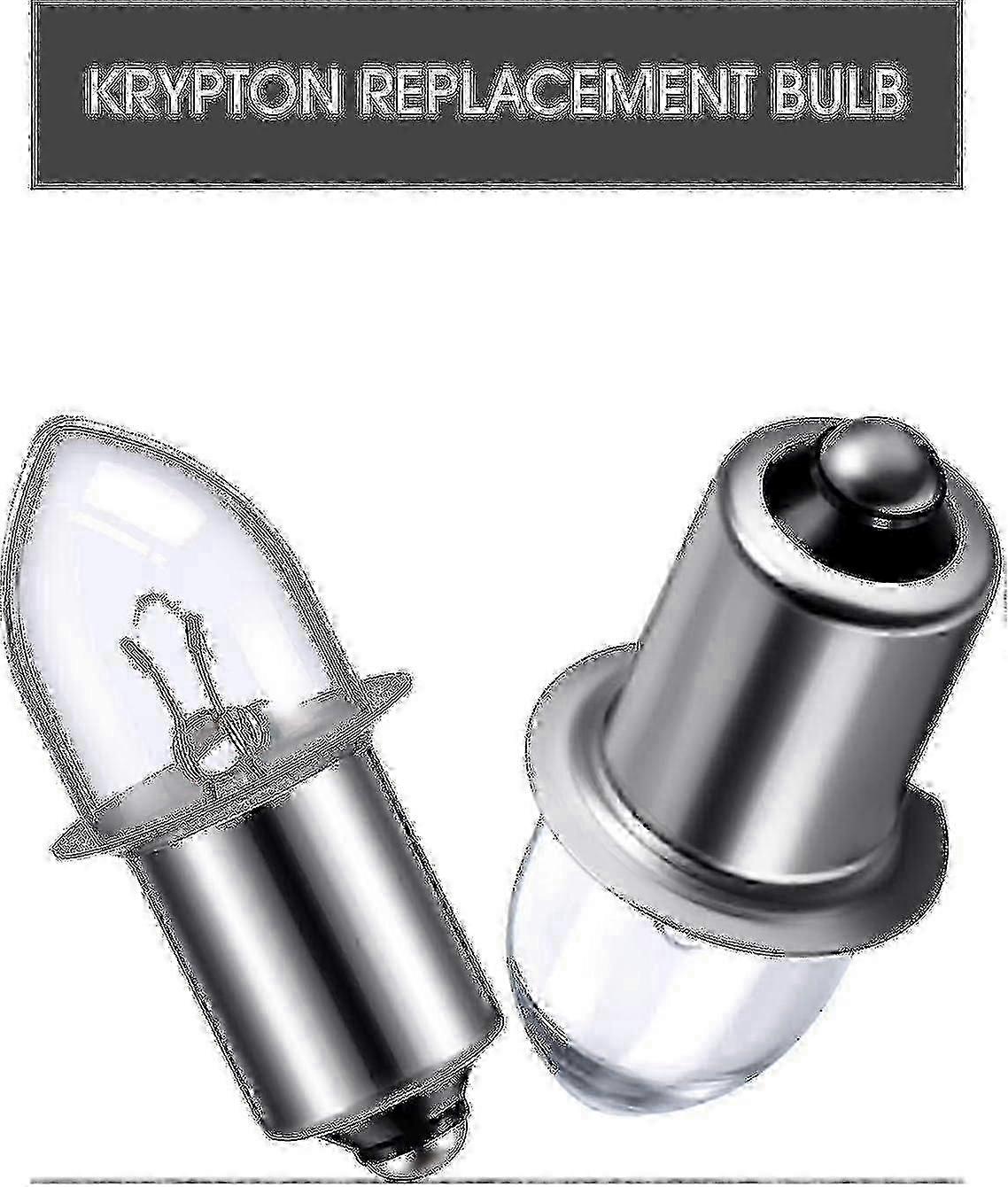 Krypton Replacement Bulb Bayonet Base for 3D/4D Flashlights, 6-Volt 0.75A, 3-Pack
