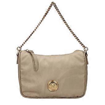 Versace Beige Fabric Handbag