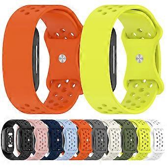 Atmungsaktives, perforiertes Silikon-Uhrenarmband mit Schmetterlingsverschluss für Hume Band 2.0