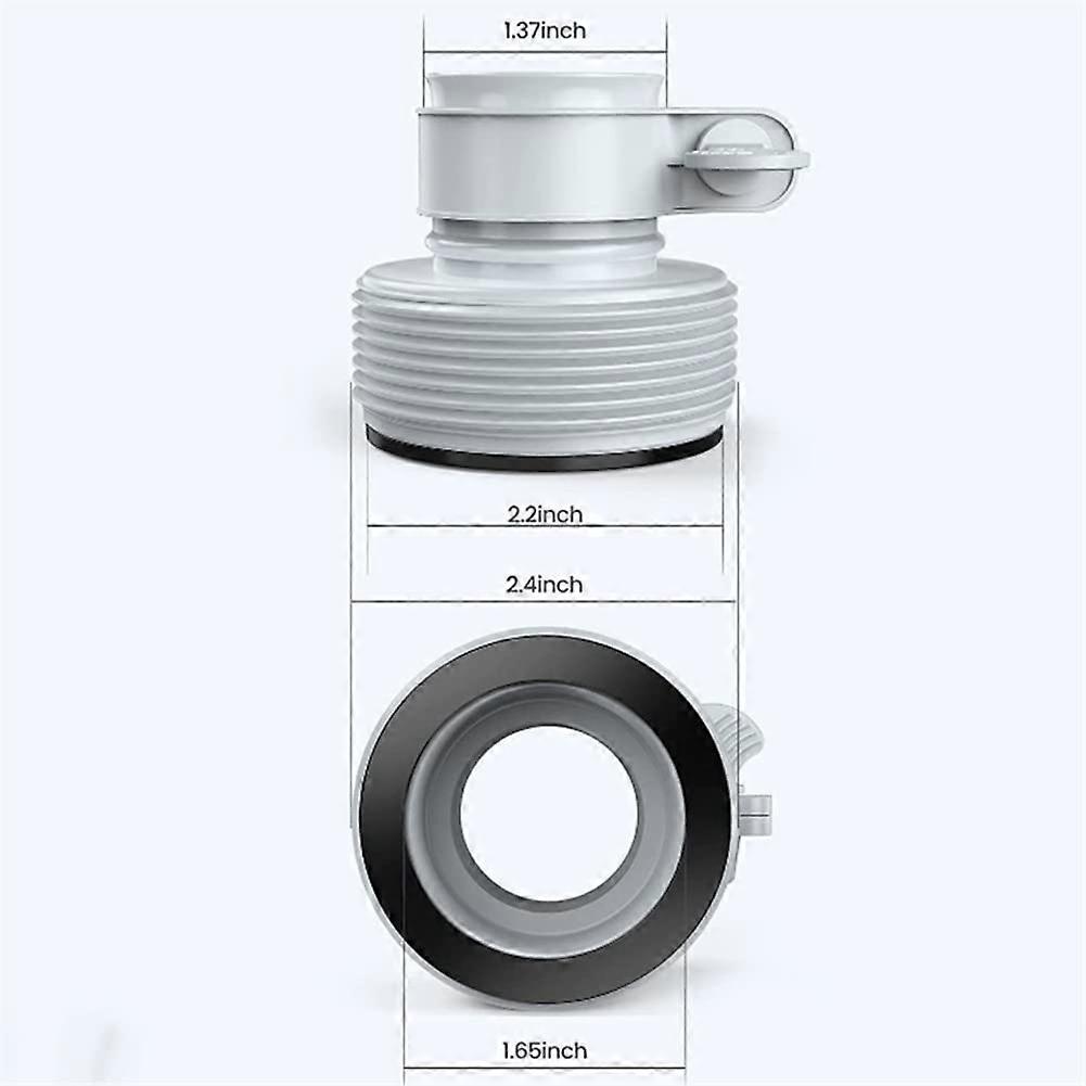 Pool Hose Adapter Set 2 Pack, Universal Pool Pump Connector for Quick Leak Connection