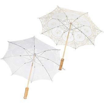 Wedding Umbrella Lace Decorative Parasol for Photography 2Pcs Set