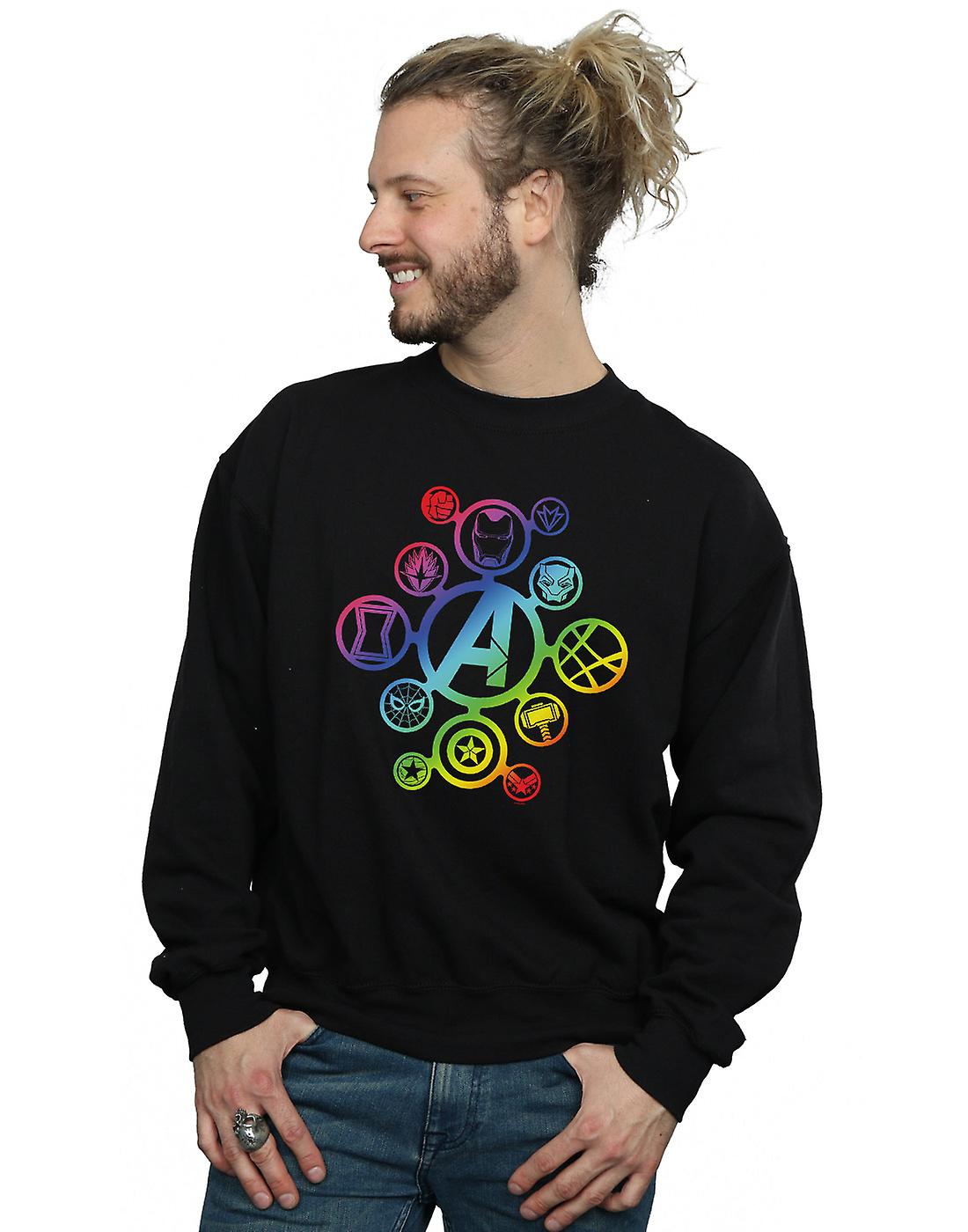 Avengers Infinity War Rainbow icônes Sweatshirt masculine Marvel