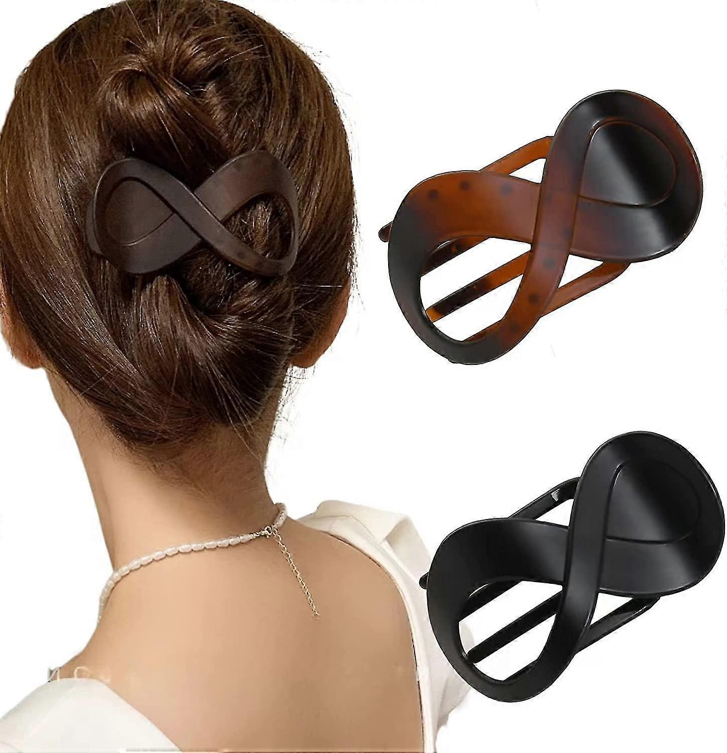 2 Pcs Large Hair Claw Clips