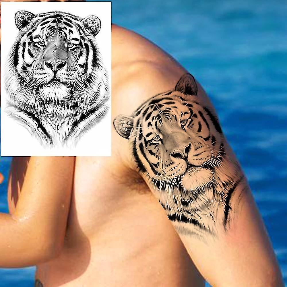 HLZ169 Large Size Waterproof Temporary Tattoo Sticker Of Animals Like Tiger Wolf
