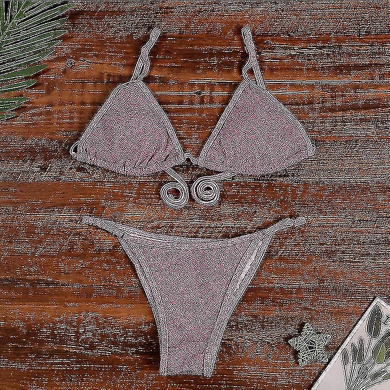 Push Up Bikini 2022 Sling Maillot de bain Dégradé Femmes Imprimé Maillot de bain String Maillot de bain Lace Up Tri Bikini