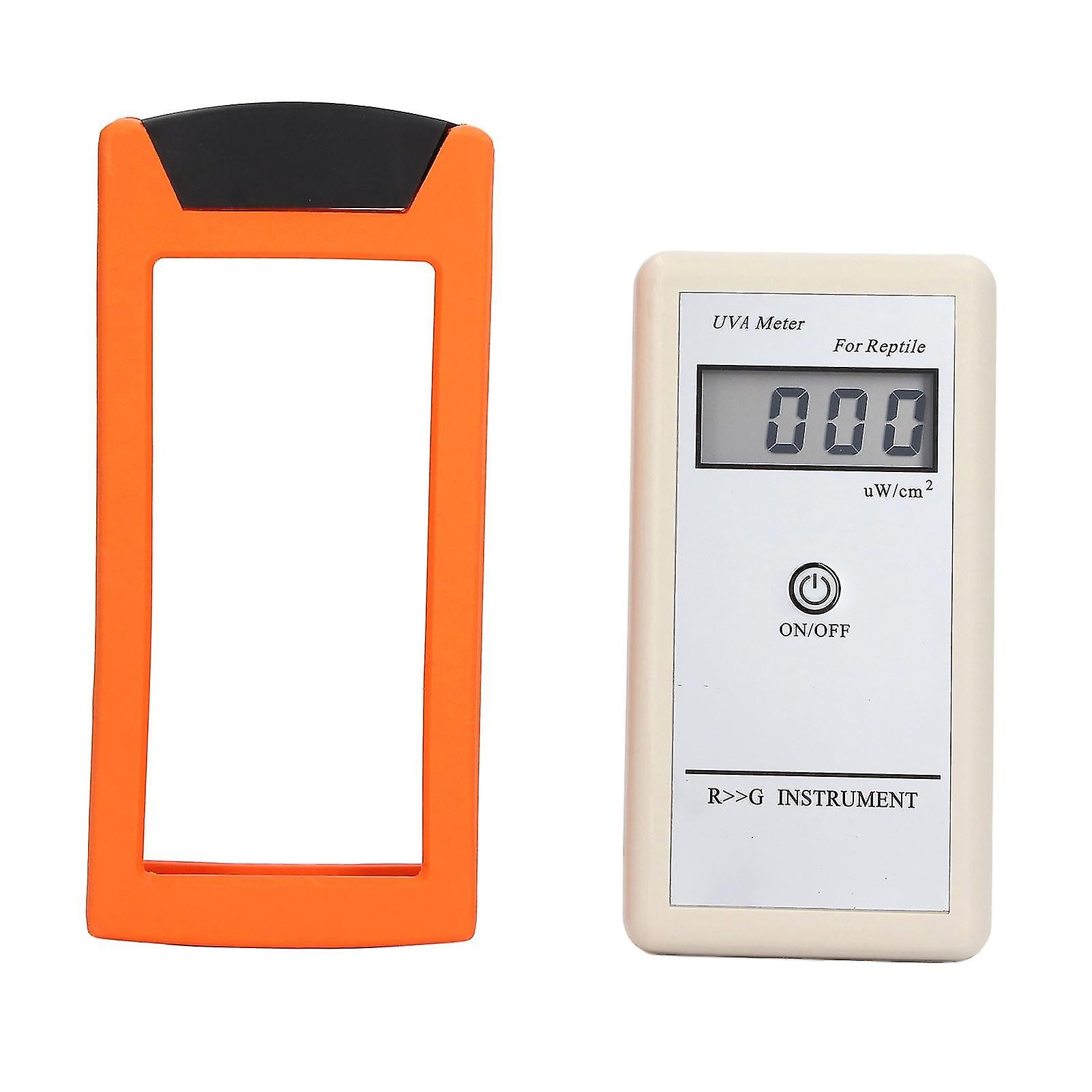 Uva Meter Portable Silica Gel Material 01999 W/cm  3.5-bit Lcd Uva Solar Lamp Tester For Reptile Snake