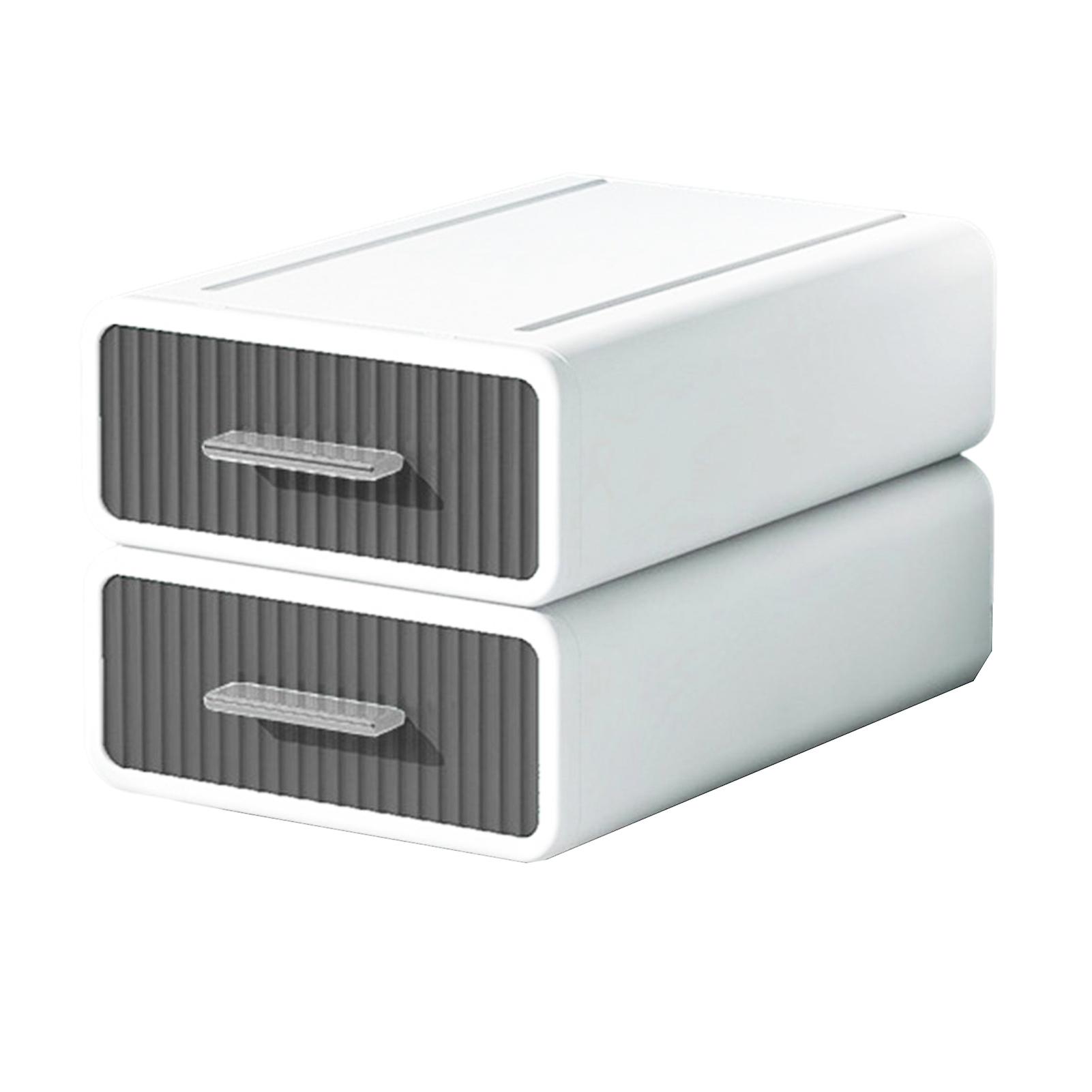 Stackable Office Storage Box Waterproof Durable Makeup Bin