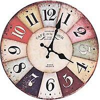 Vintage Colorful Wall Clock 30 cm