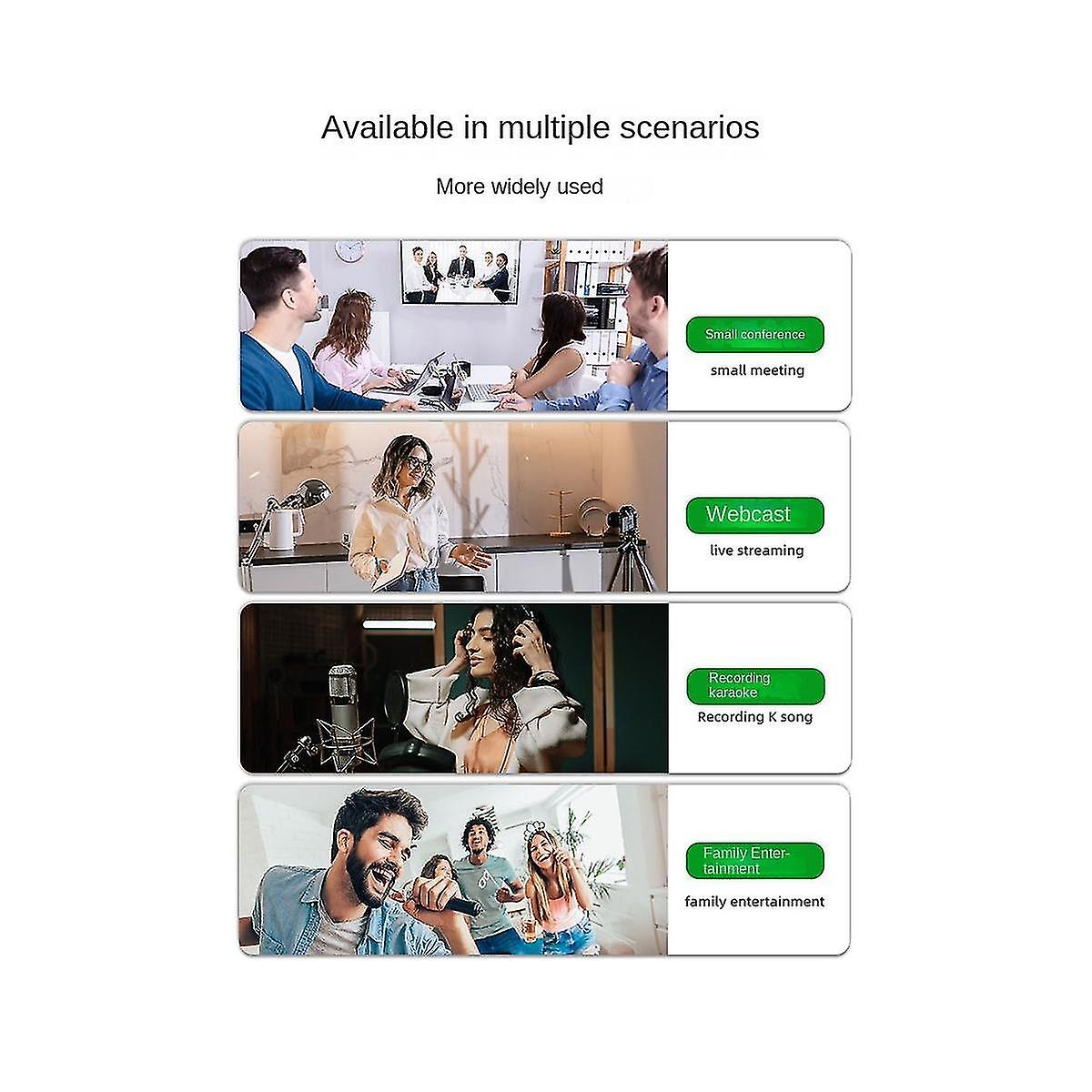 Recording Mixer Audio Mixer 4 Channel Usb Sound Card Interface Console Studio Stage