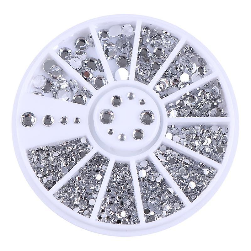 400pcs Rhinestone Silver Nail Art Supplies