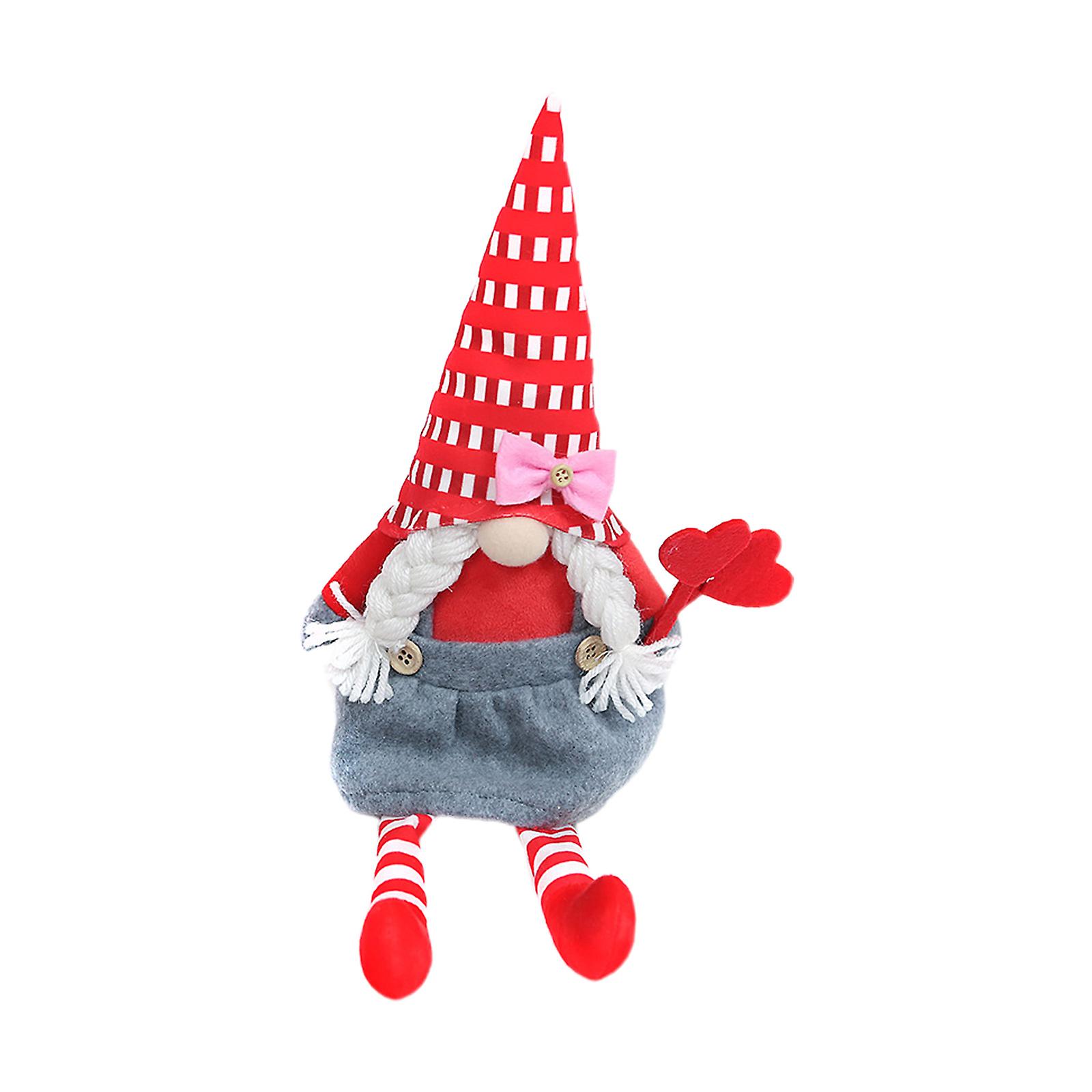 Valentines Day Gnomes Plush Elf For Doll Cute Faceless Dwarf For Doll Decor Orna