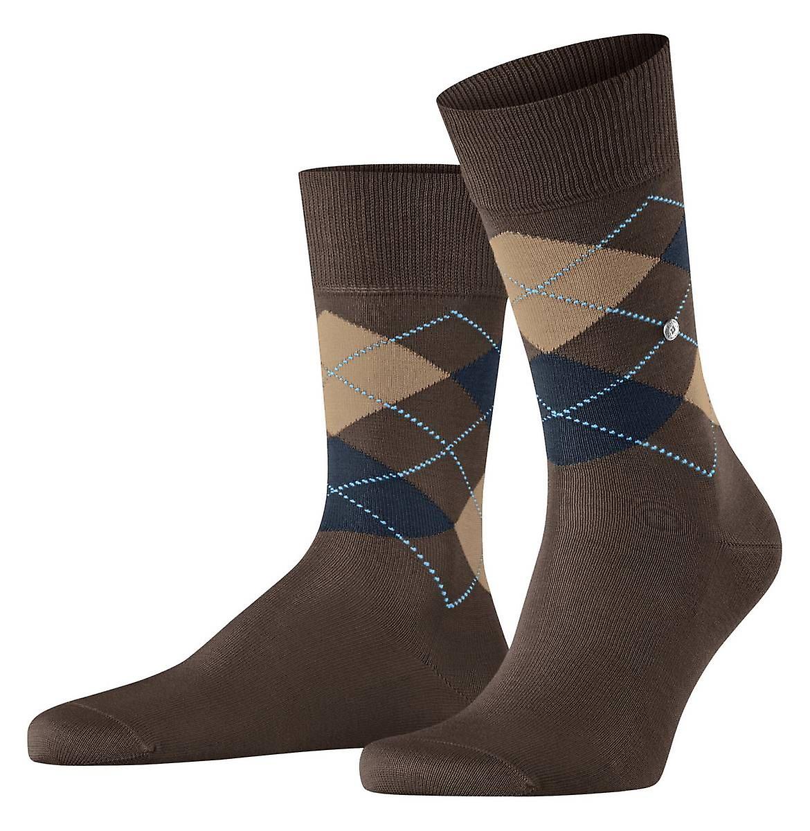 Burlington Manchester Socks - Chocolate Brown