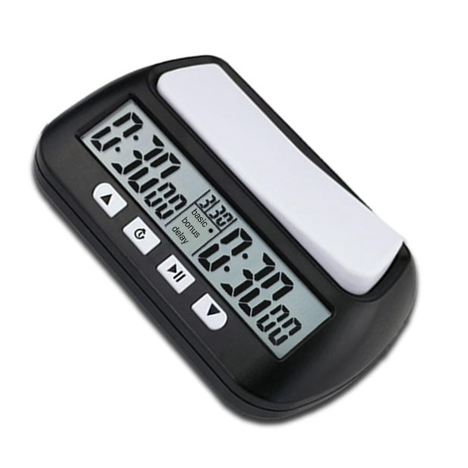 Chess Clock Digital Chess Timer with Audible Alarm Function YS 902 Black English Version