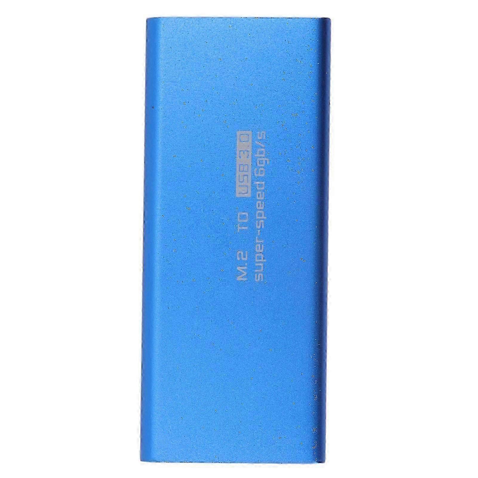 MSATA to USB3.0 Enclosure Adapter Case 6Gbps Blue MSATA SSD Adapter for 30x30mm 50x30mm External SSD Hard Drive