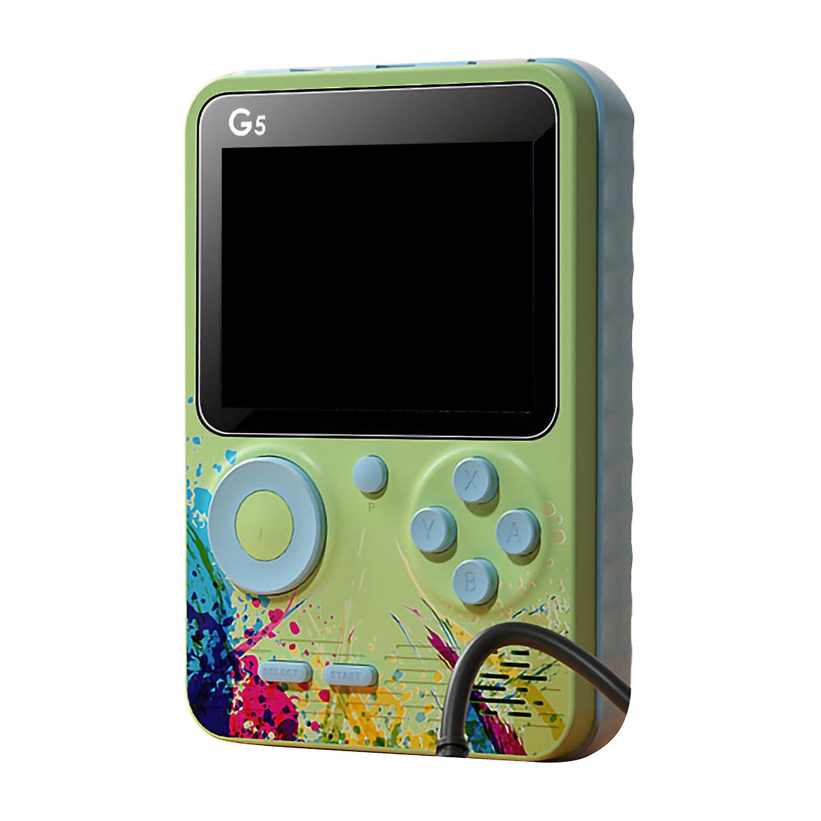 G5 Handheld Game Console: 3.0in Screen, 2-Player Support, Memory Expansion, Green