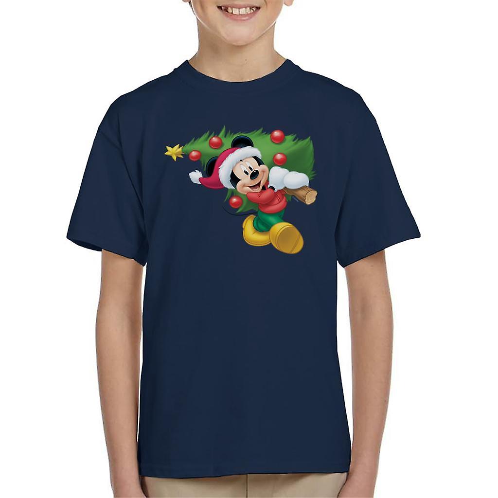 Disney Mickey Mouse Christmas Tree Kid's T-Shirt