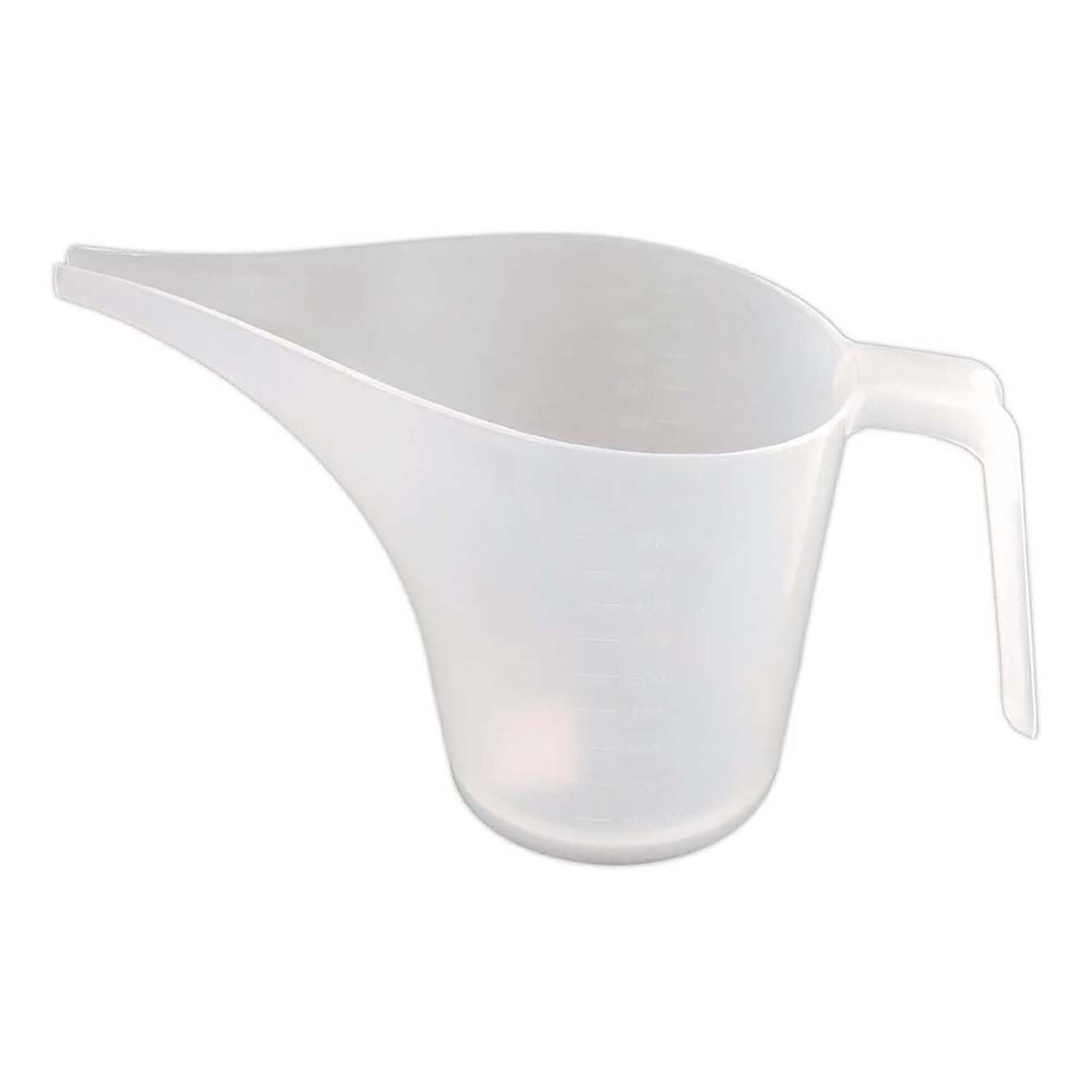OuZhan 1000ml Plastic Cooking Baking Cake Sharp Spout Funnel Measuring Cup with Scale