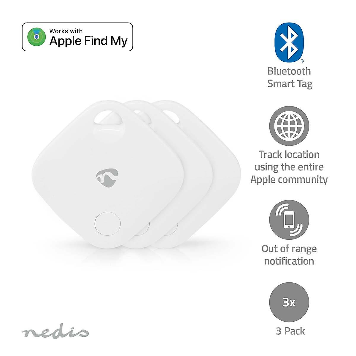 Key Finder | Compatible with: Apple Find My App | Battery Powered | 3x CR2032 | Batteries included 
