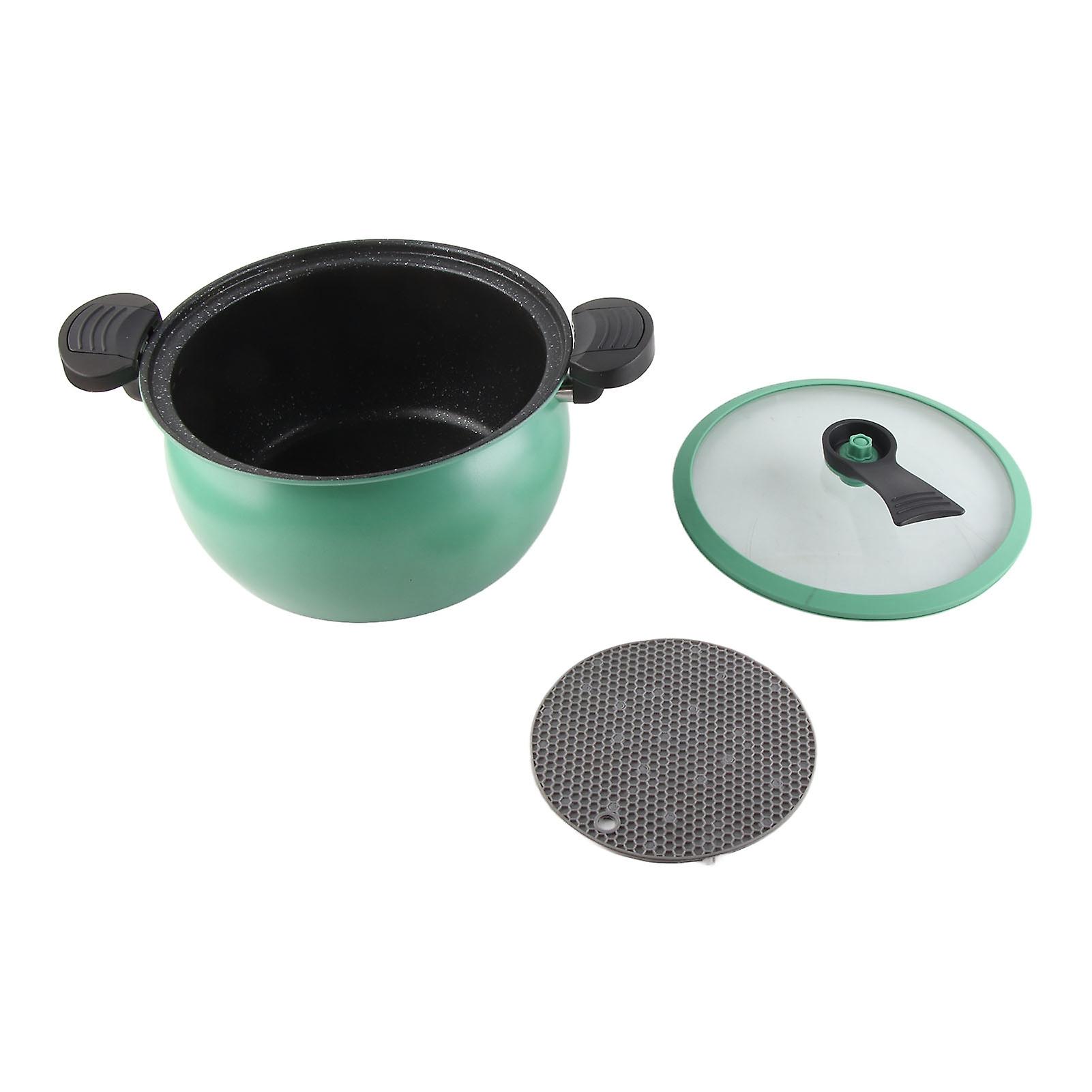 Domestic Non Stick Micro Pressure Cooker Multi Functional Big Capacity Micro Pressure Cooking Pots Kitchenware Green 7L