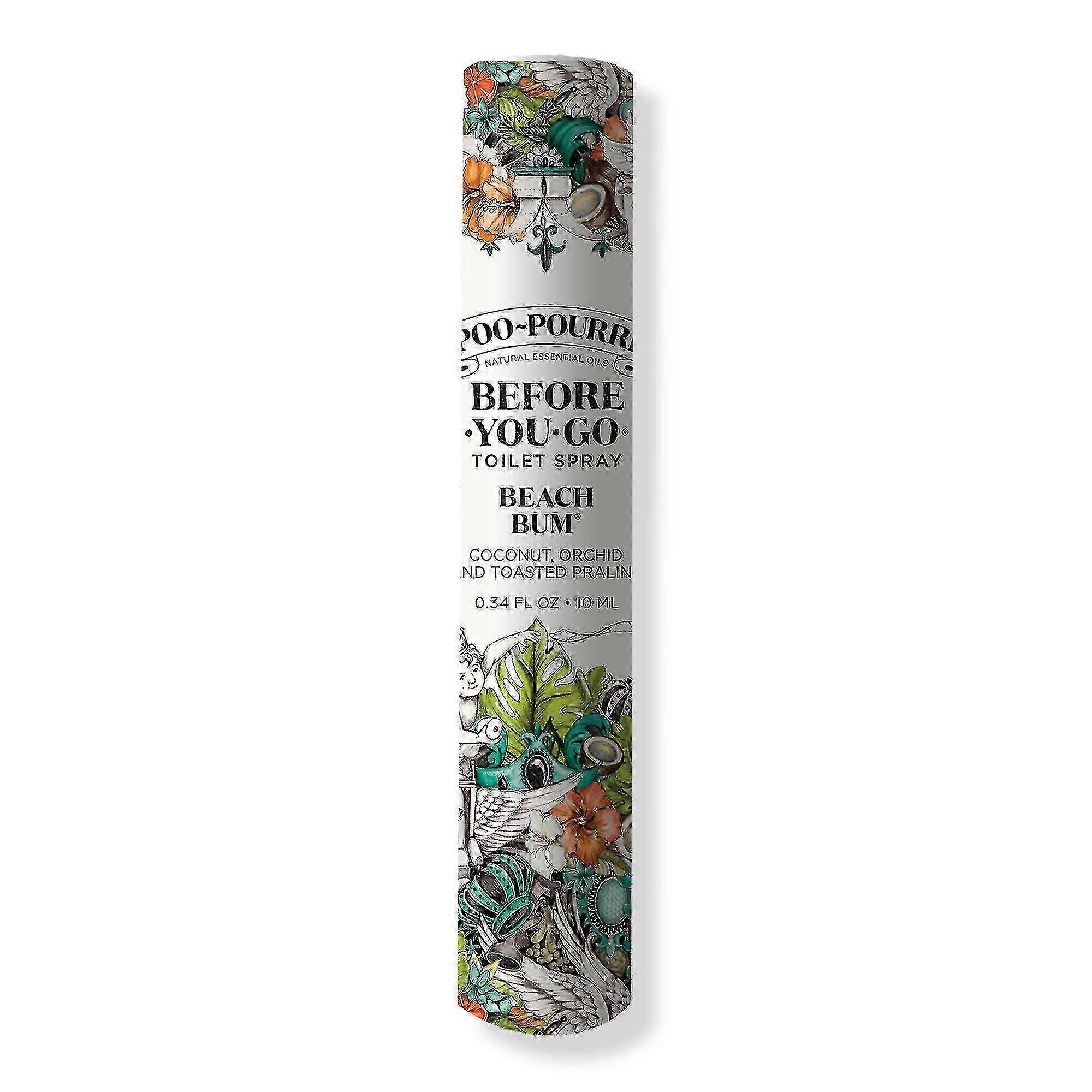 Poo~pourri Travel Size Beach Bum Before You Go Toilet Spray, 0.34 Oz