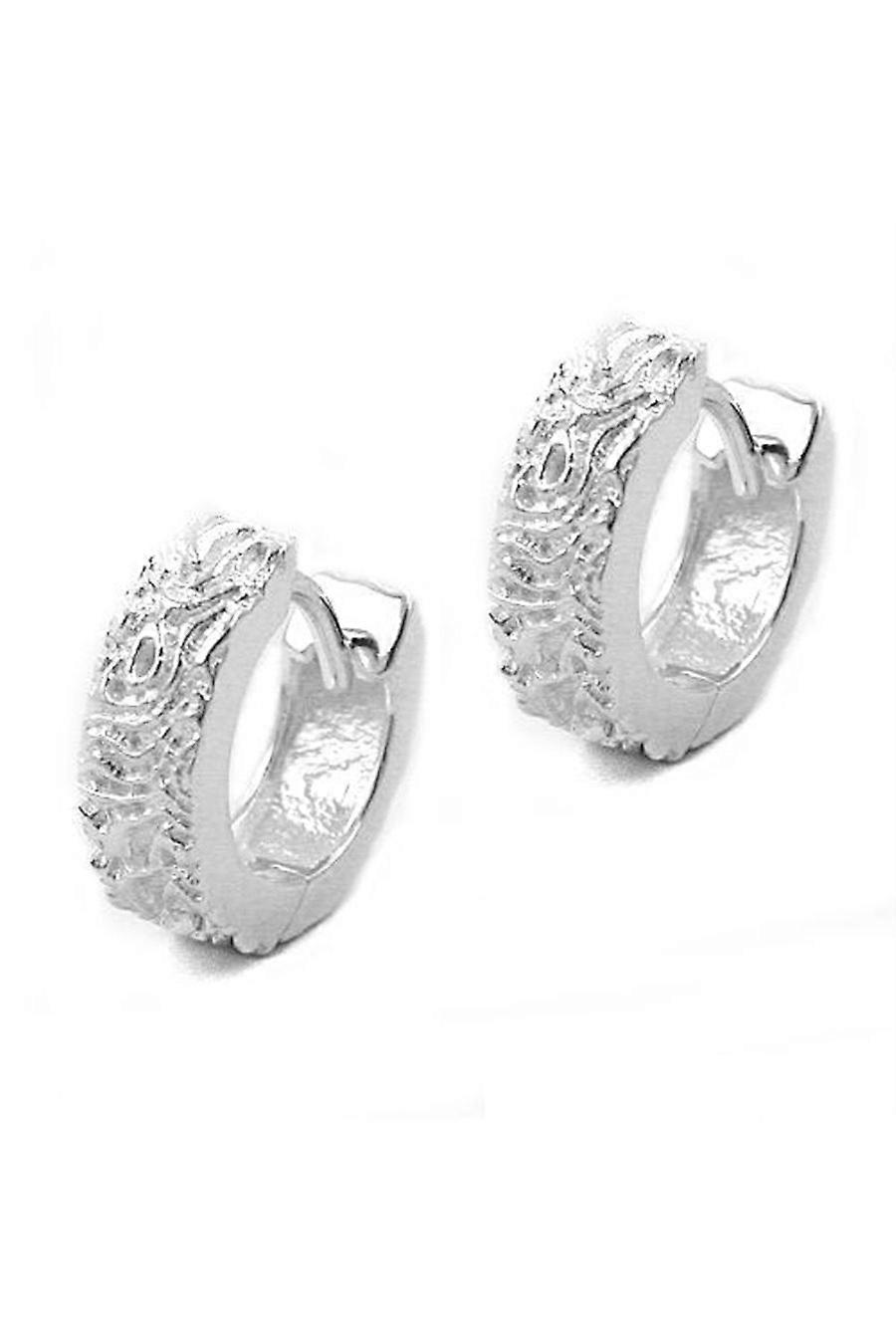 Hinged Hoop Earrings Silver 925 - Gl91214