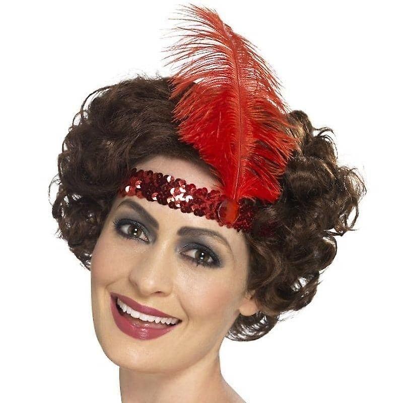 Flapper pääpanta aikuinen punainen 44663