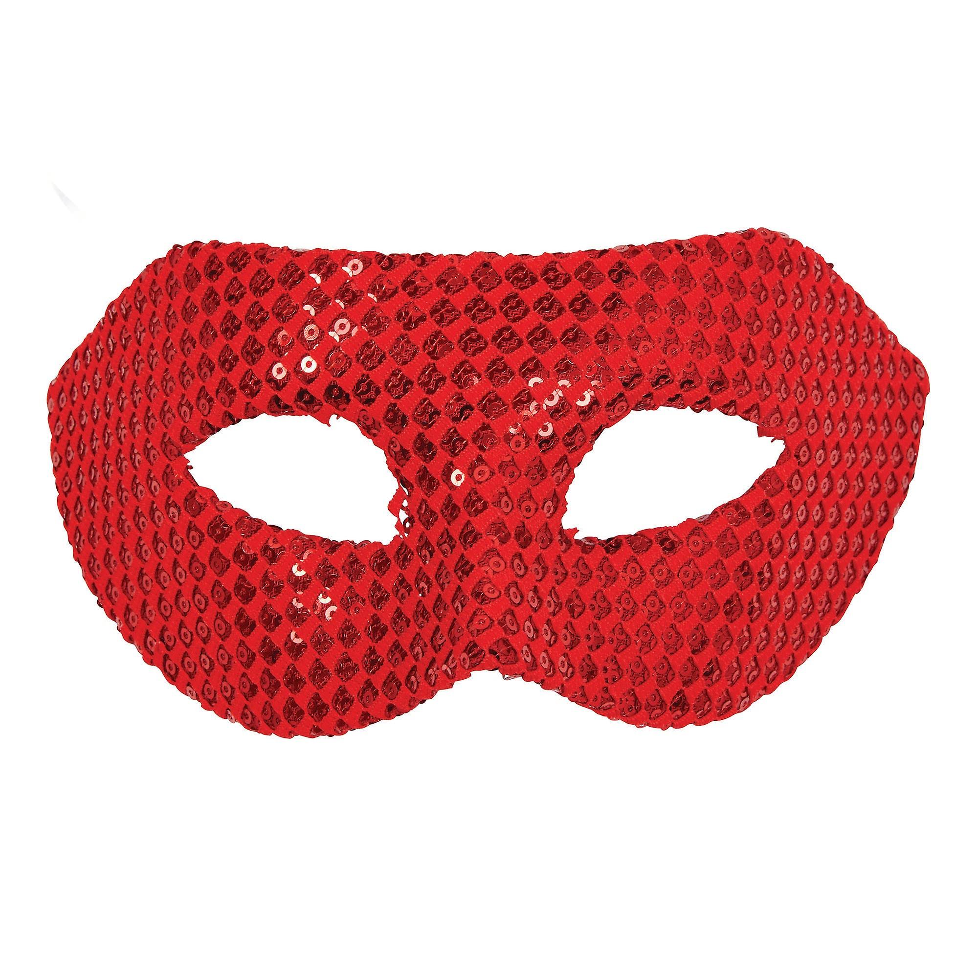 Sequin Eyemask Red Em126