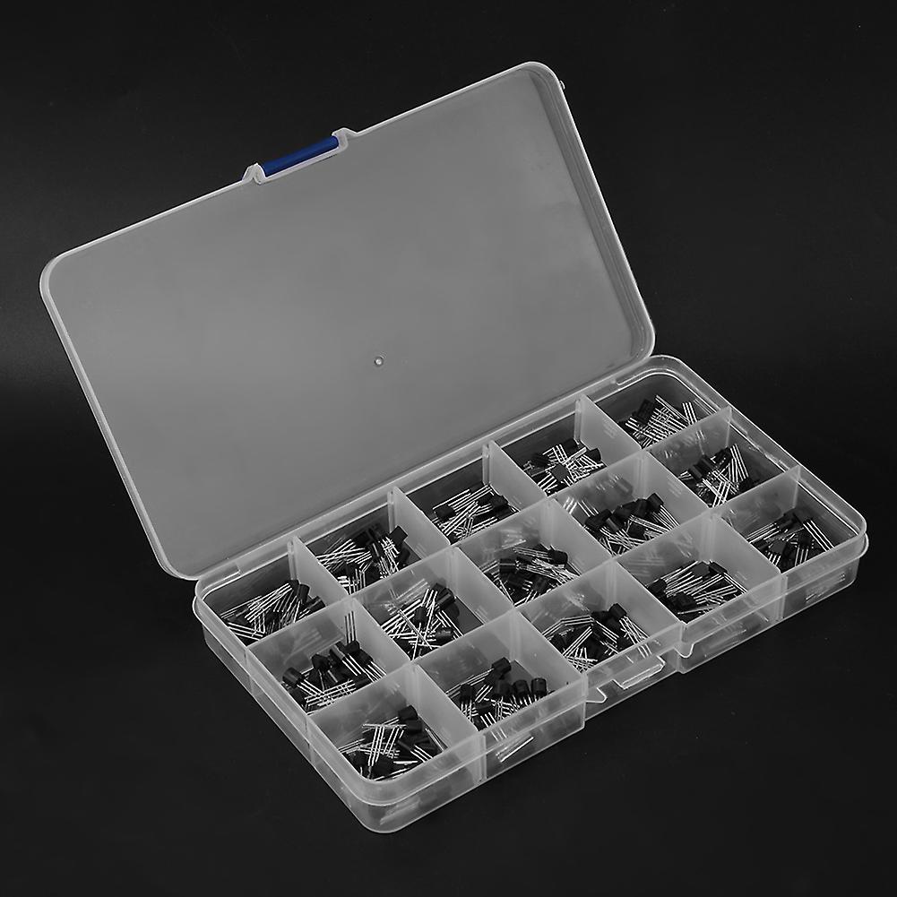 300pcs Transistor Assorted Kit 15 Triodes DIY Kit TO-92 S9012 S9013 S9014 S8050 S8550