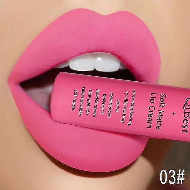 Q1617 03 34 Colors Waterproof Matte Nude Lipstick Lipkit Lipgloss Lip Gloss