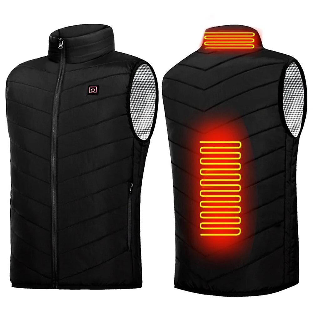 Electric Jackets 2 Areas Body Warmer Clothes Usb Heated Vest Washable Winter Heating Jacket For Camping M-4xl