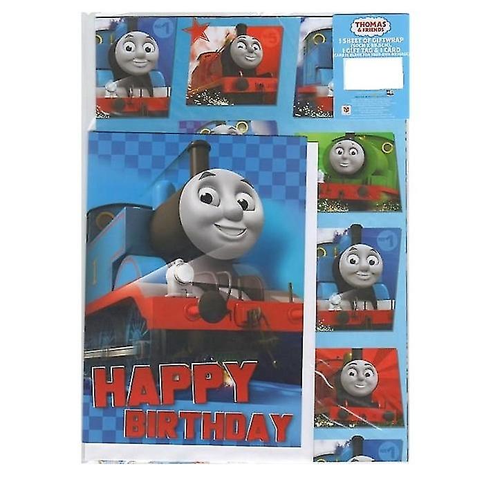 Thomas And Friends Gift Wrap And Card Set