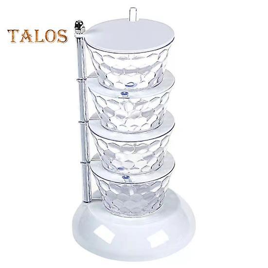 Spice Container Large Capacity Space Saving Food Grade Convenient Rotatable Vertical Spice Jar Restaurant Accessories