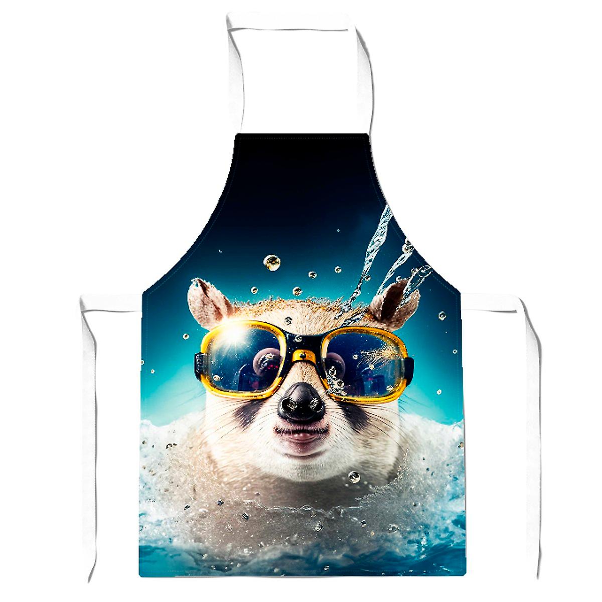 Dormouse With Glasses Splashart Apron
