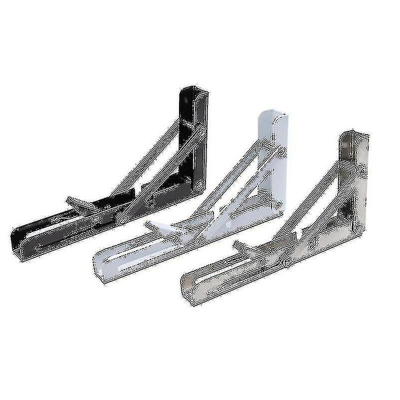 2 Pcs Folding Shelf Brackets, Diy Wall Mounted Folding Table Hinge, Save Bench Space -ys