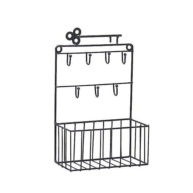 Wall Mounted Mail And Key Holder Hook Rack Organizer Pocket And Letter Sorter For Entryway Kitchen