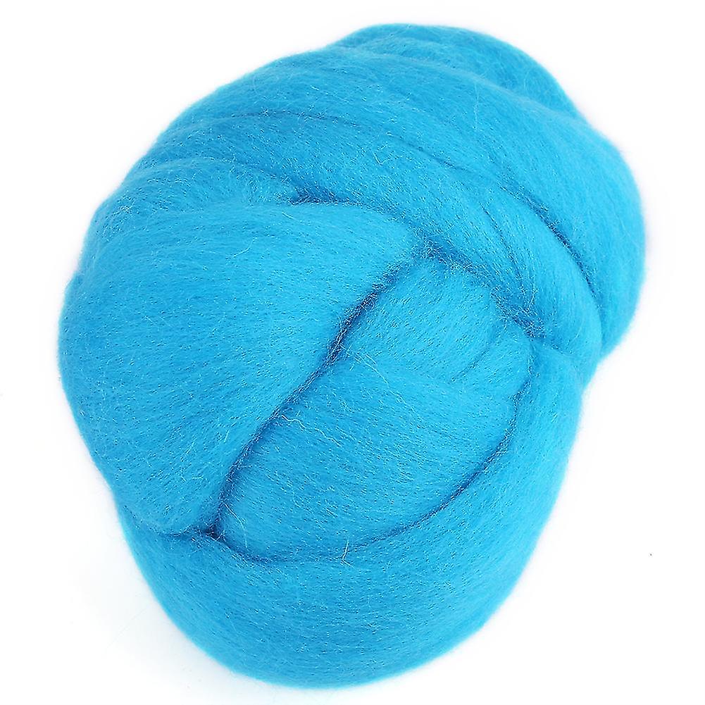 Colored Needle Felting Wool Roving - 55g Blue Handiwork Material
