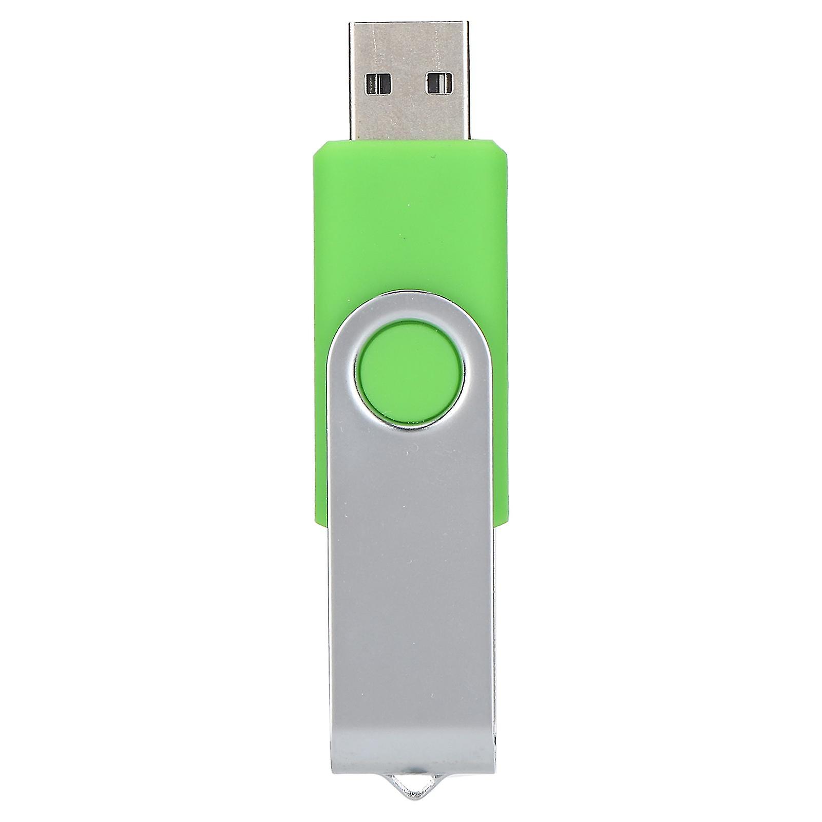 USB Flash Drive Candy Green Rotatable Portable Storage Memory Stick compatible with PC Tablet8GB-YM