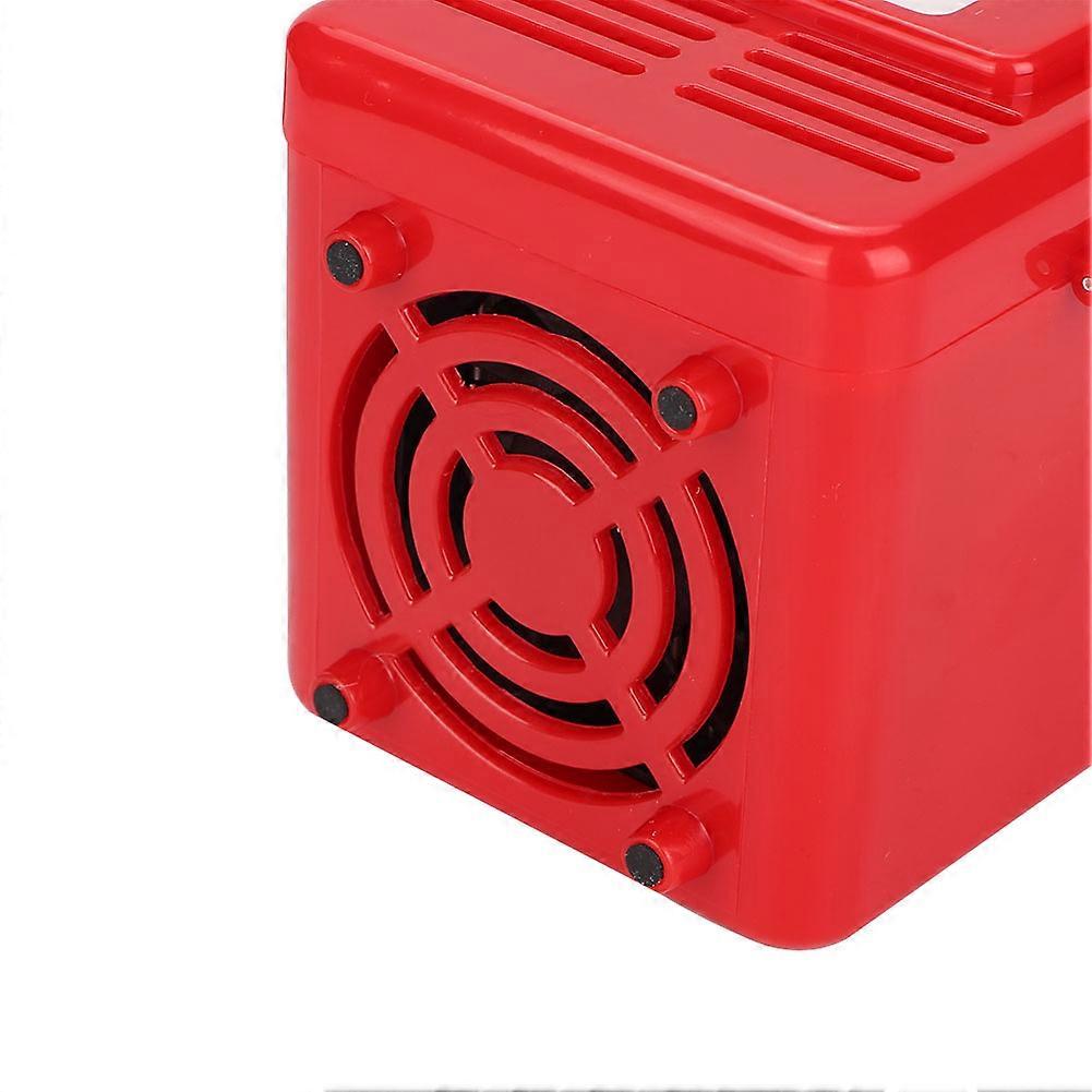 Mini USB Office Mini Fridge 3.2x3.4x7.6in Red Portable Cooler