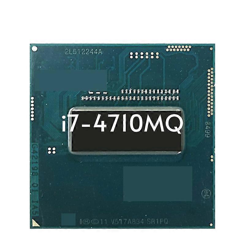 Core i7-4710MQ CPU - Socket PGA 988B 4 Cores 8 Threads 2.5GHz 6MB L3 Cache 47W.