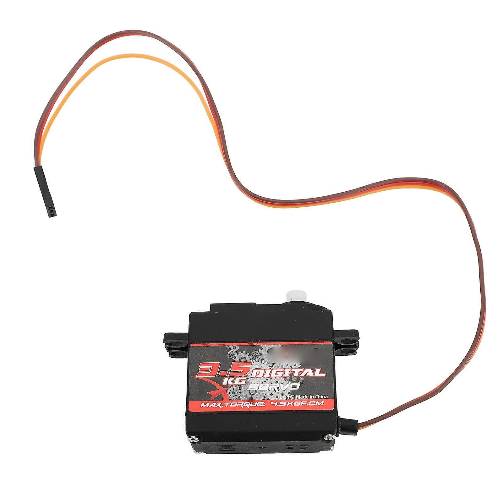 RC Digital Servo 3,5 kg Kunststoffgetriebe mit hohem Drehmoment digitaler Servomotor für DIY-RC-Crawler-Auto-Boot-Roboter