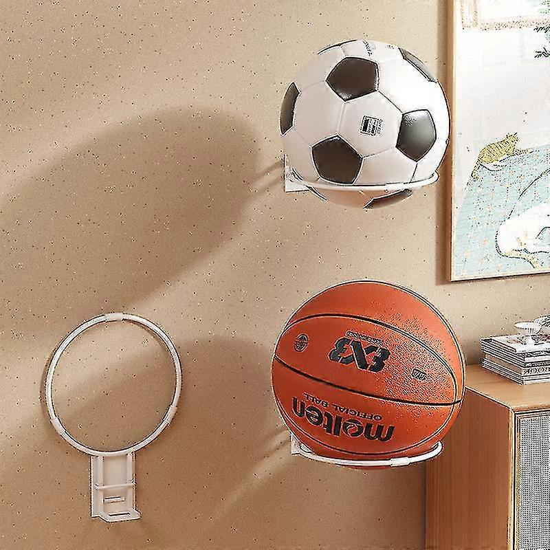 Selbstklebender Ballhalter Wandhalterung Basketball Fußball Halter Wandballaufbewahrung Display Rack-Yvan