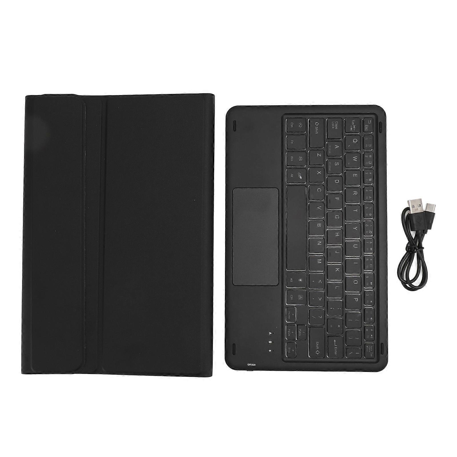 Θήκη πληκτρολογίου για Xiaomi για Mi Pad 6 6 Pro 11 ιντσών 2023 PU Stand Cover με μαγνητικό αφαιρούμενο ασύρματο πληκτρολόγιο Bluetooth Μαύρο