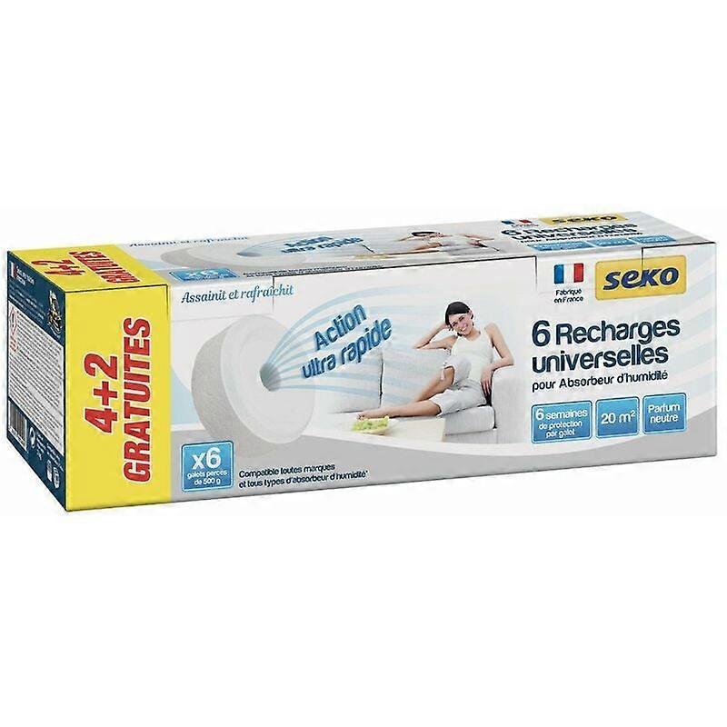 Refills Pebble for humidity absorber 6x500g neutral - SEKO