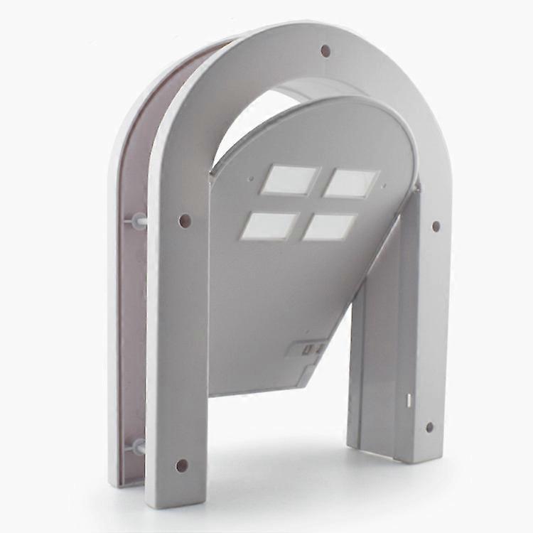 Unique Shape Cat Door Interior Door, Indoor Pet Door Flap, Lockable Door for Dogs and Cats up to , Easy Setup and Secured Installation, Ideal for