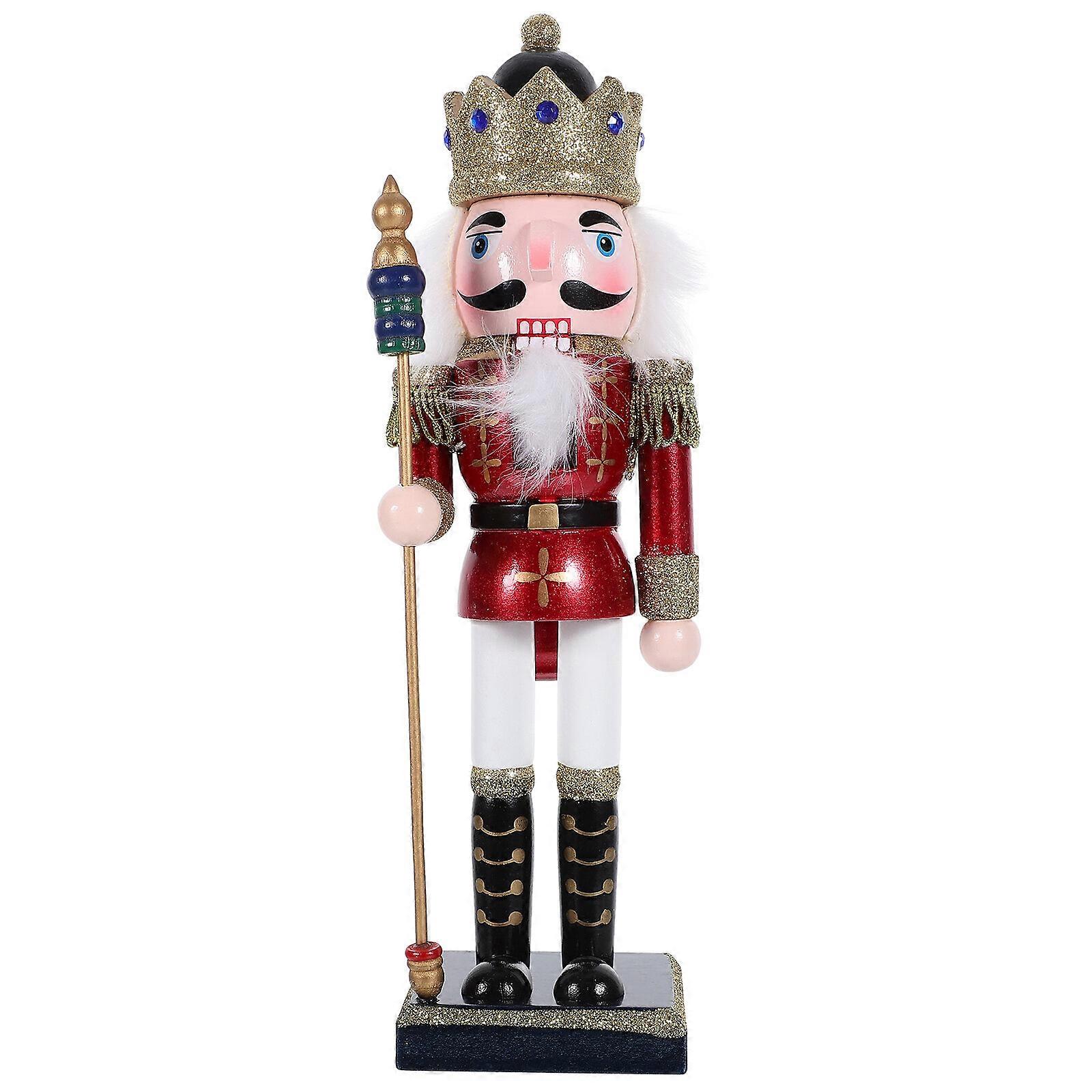 Christmas Nutcracker Figure Wooden Nutcracker Soldier Nutcracker Decoration