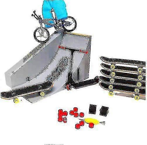 Large Fingerboard Set Ramp Scooter Board